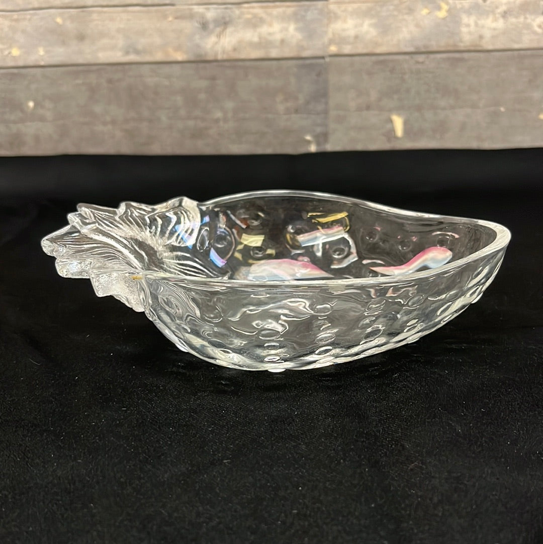 Studio Nova Strawberry Glass Candy Dish 7”