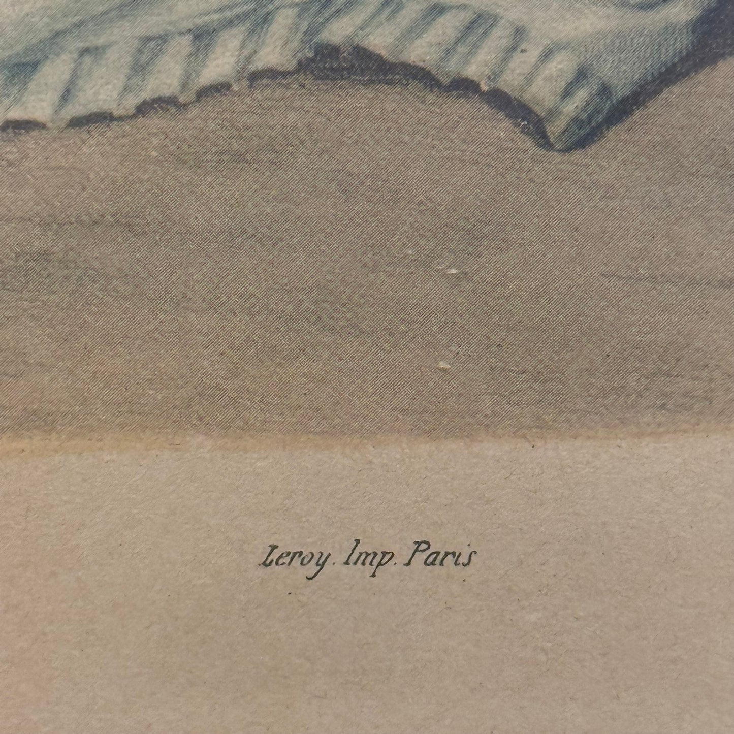 French Fashion Print After Héloïse Leloir Leroy Antique 1860s