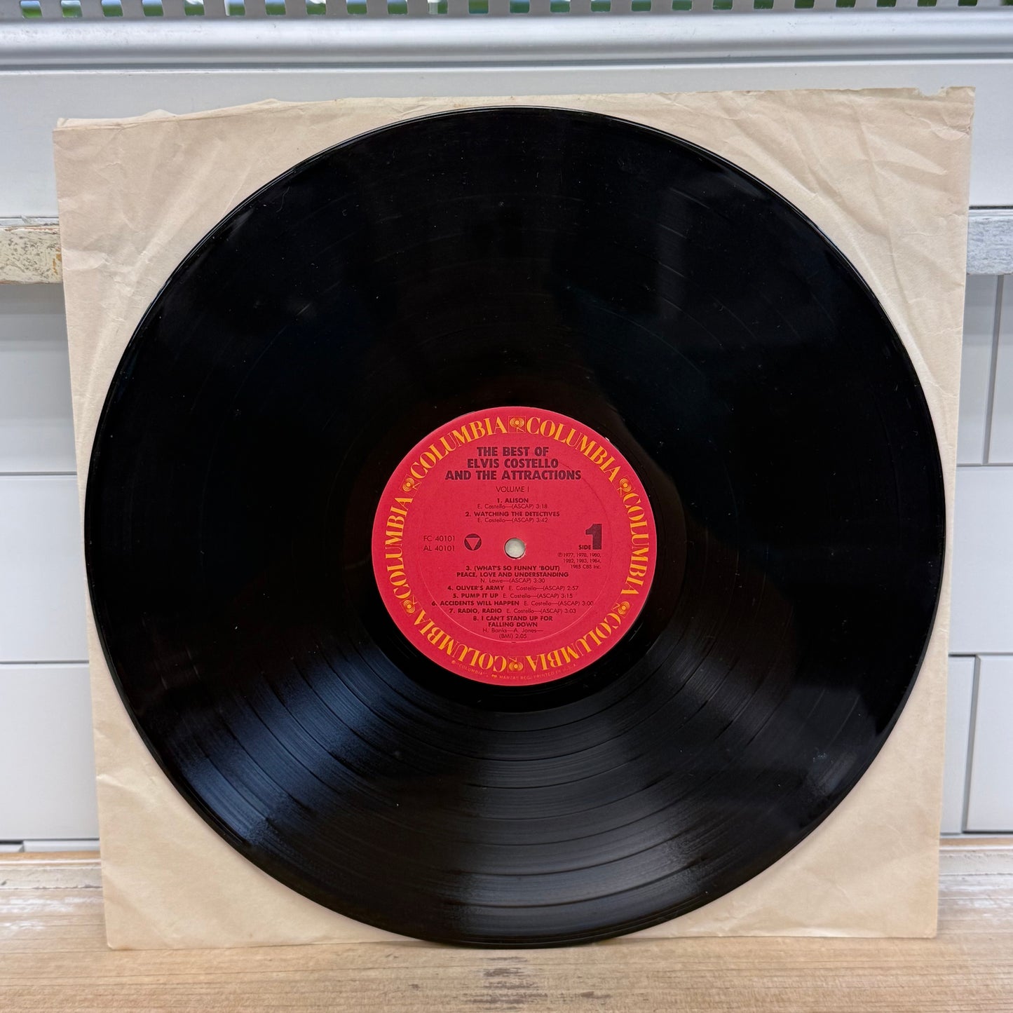 The Best of Elvis Costello and the Attractions Vinyl LP 1985 #FC 40101