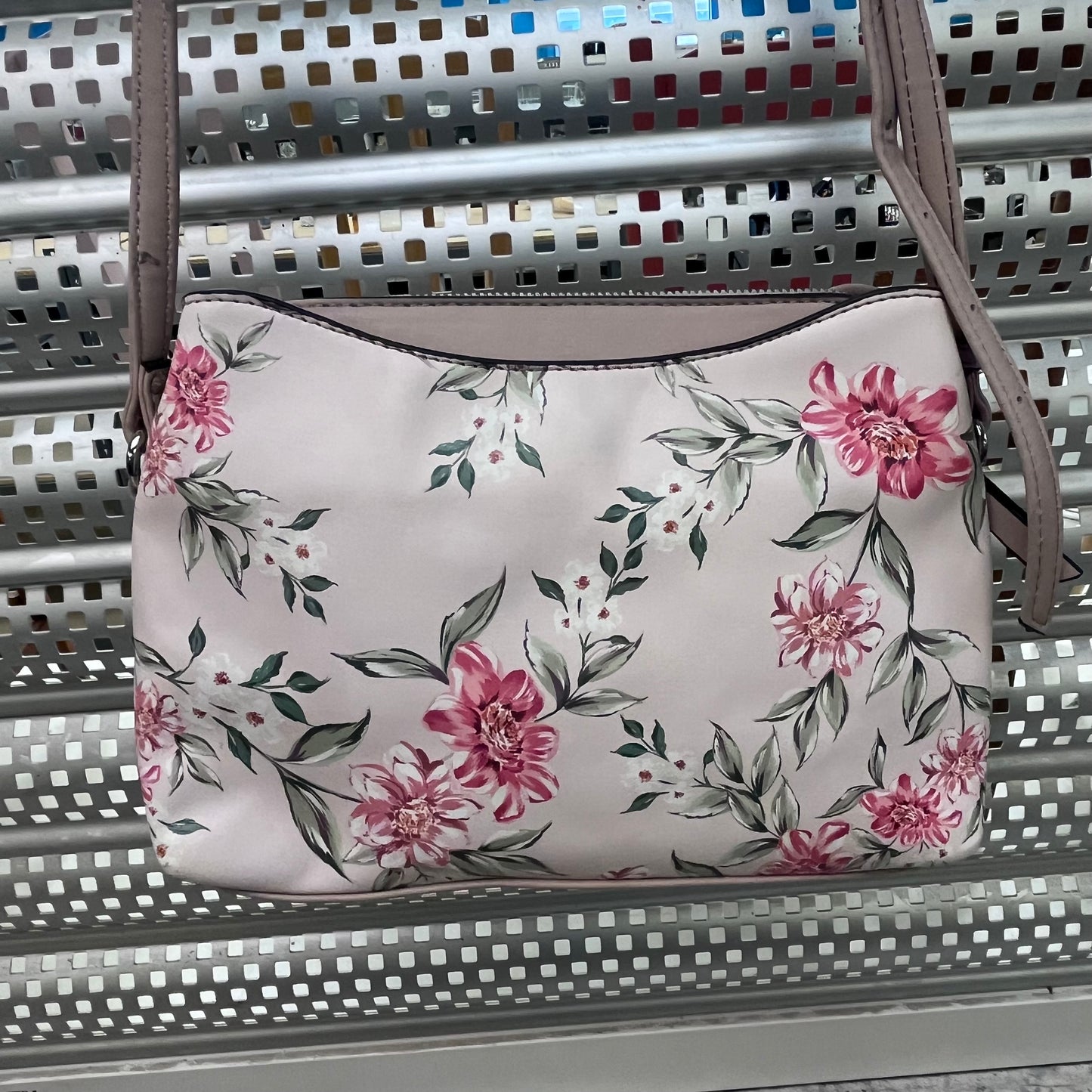 Nine West Floral Faux Leather Shoulder Bag