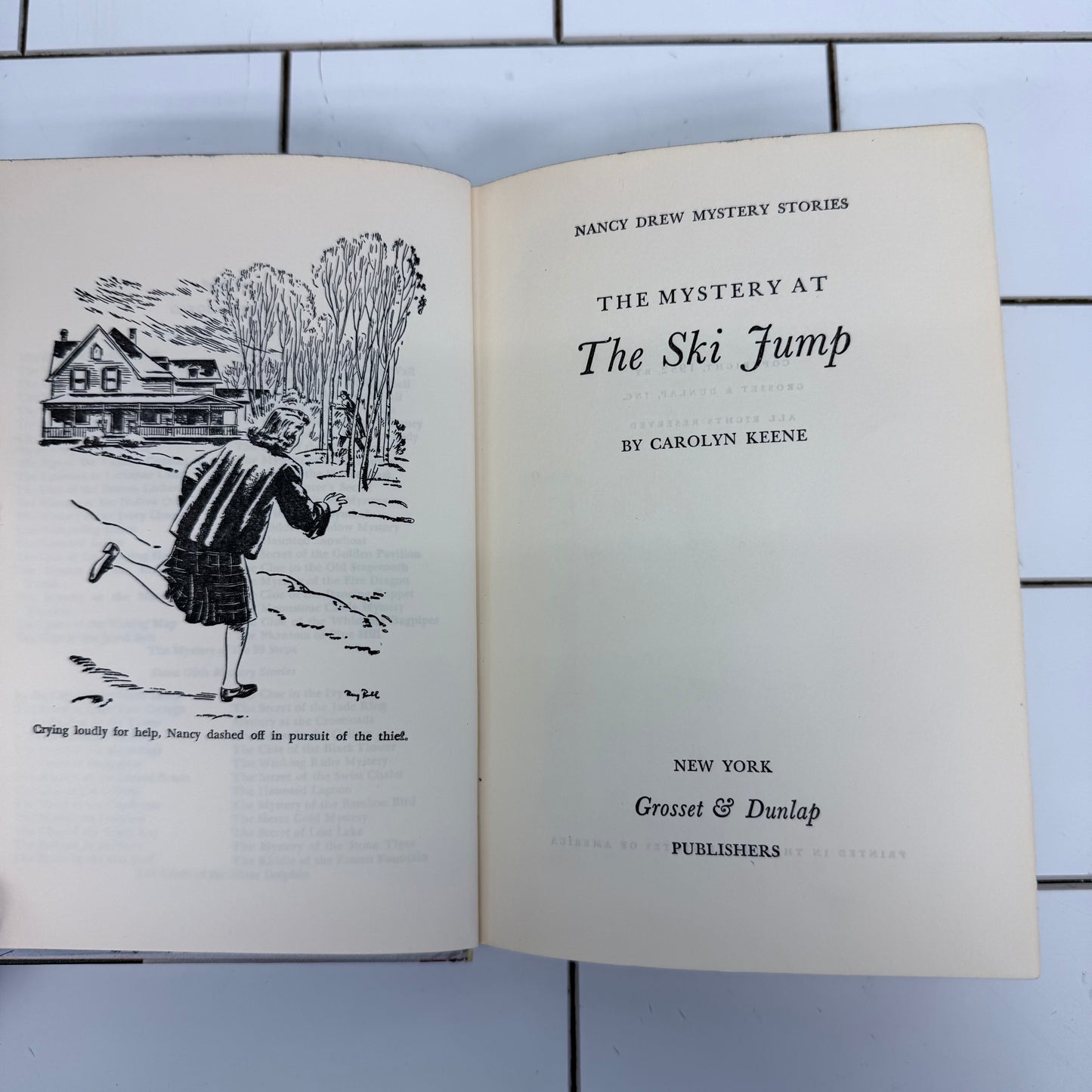 Vintage Nancy Drew Books Set of 6 By Carolyn Keene