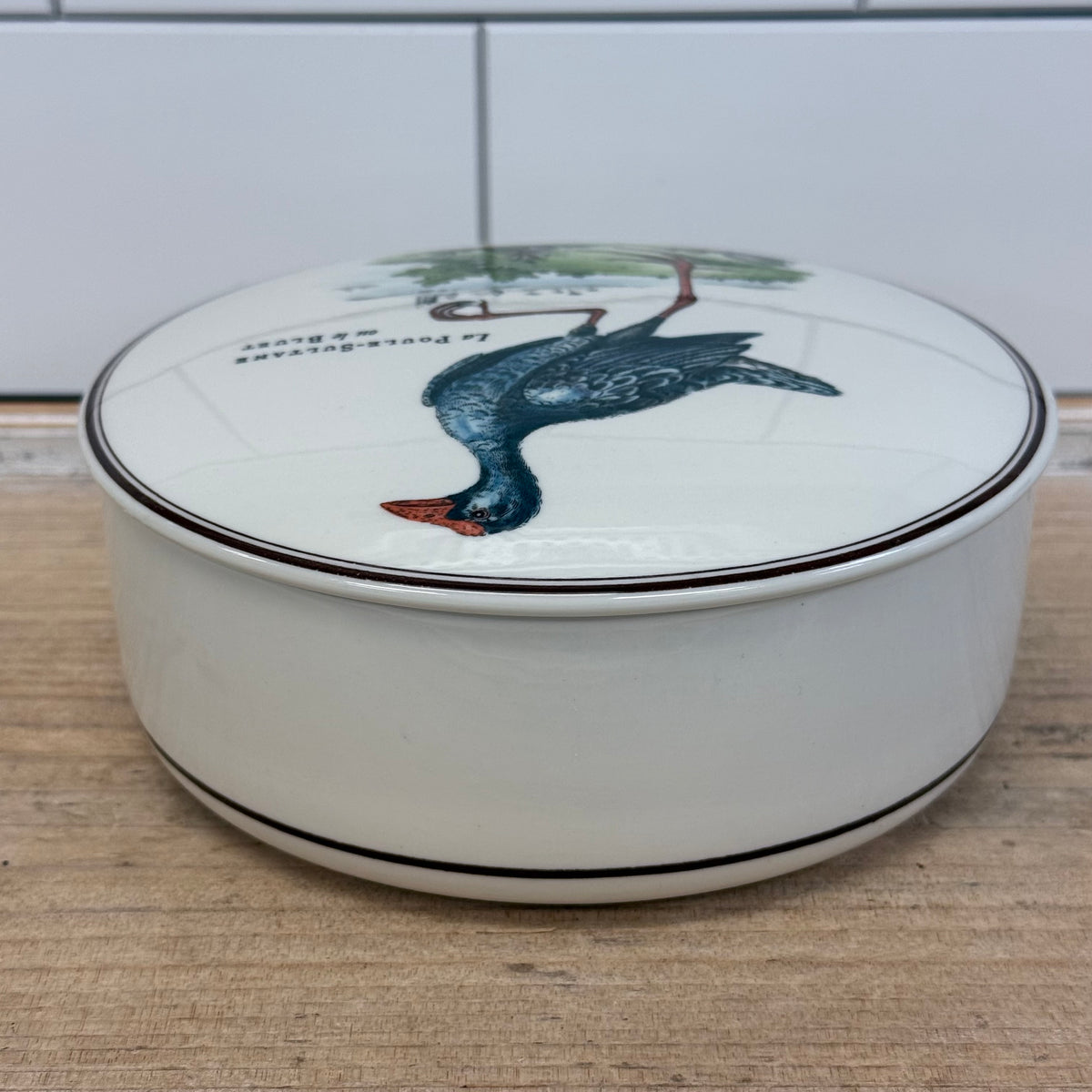 Villeroy & Boch Bird Porcelain Covered Dish Vintage