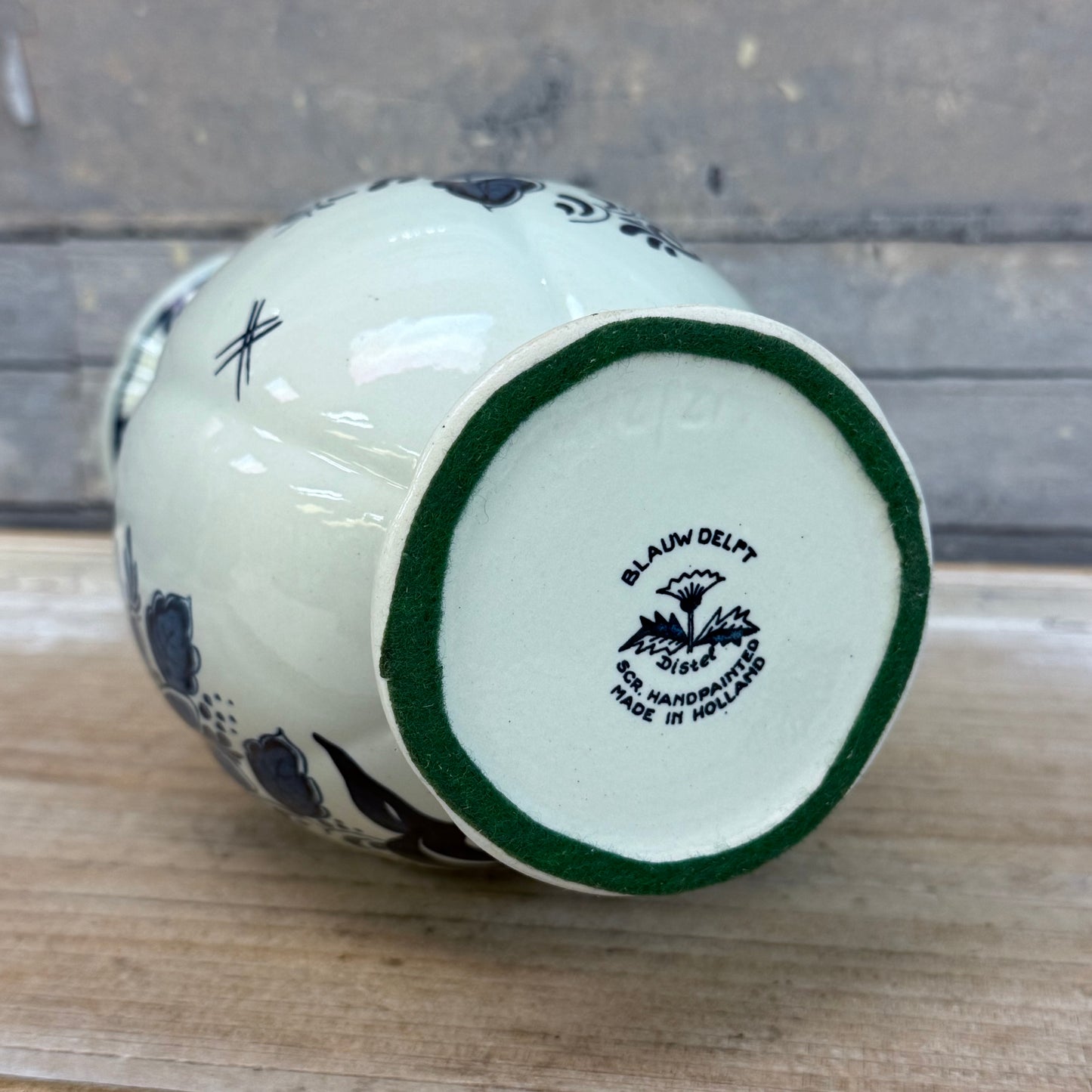 Blauw Delfts Hand Painted Ceramic Vase
