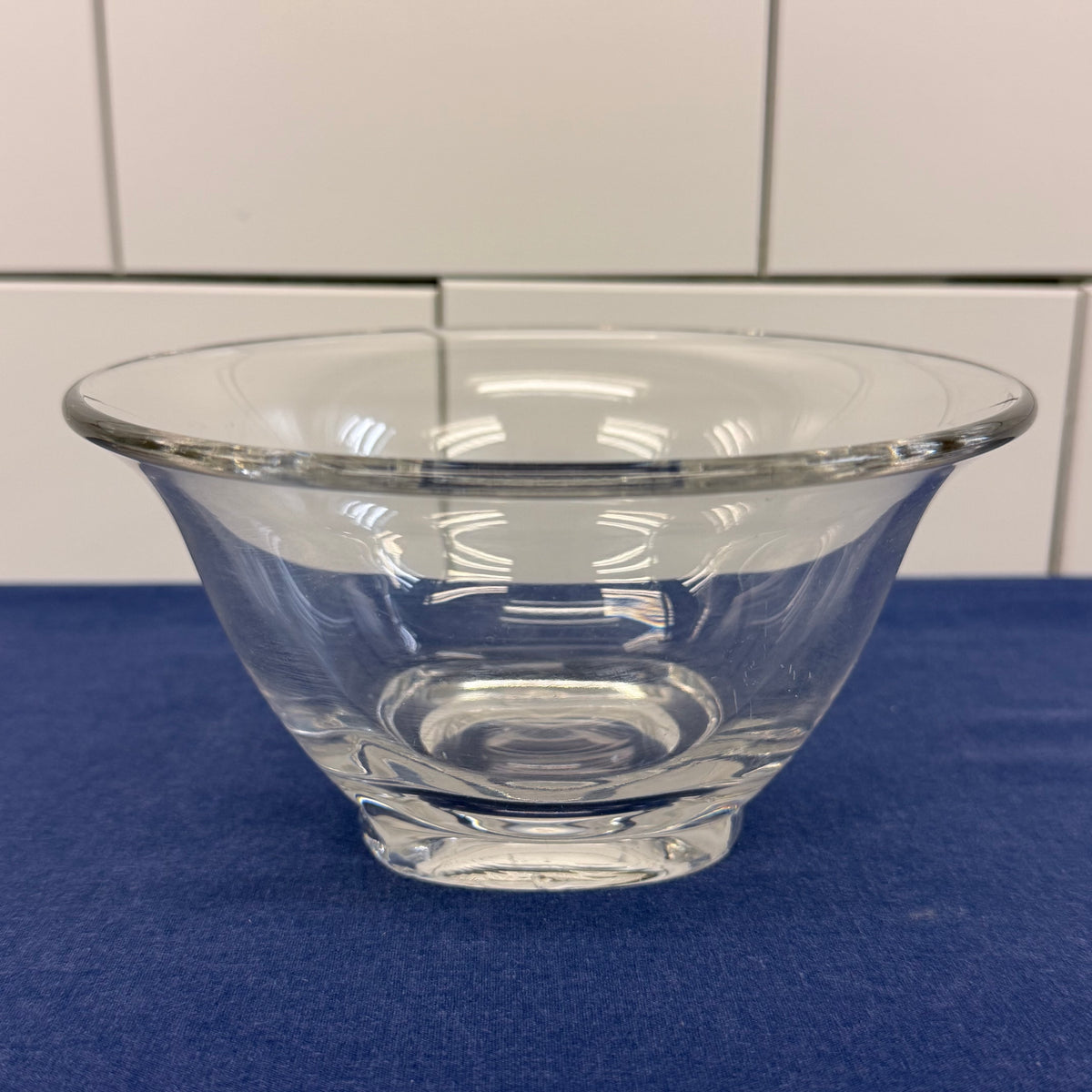 Heisey Clear Glass Bowl and Underplate Set Elegant Glass