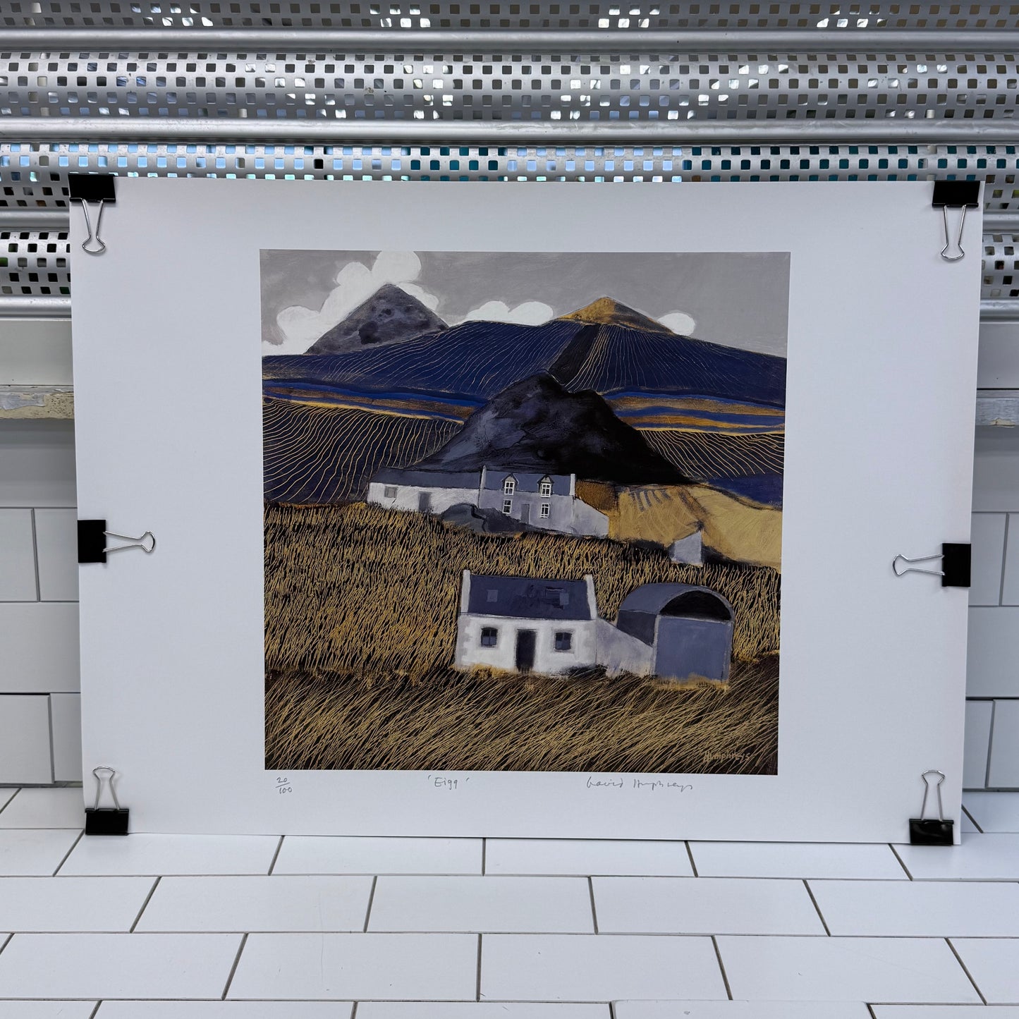 David Humphreys Eigg Signed Numbered Limited Edition Art Print 20/100
