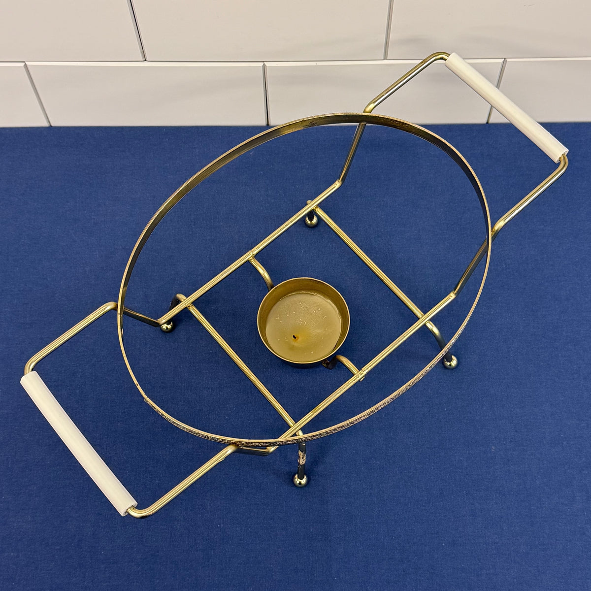 Fire-King Milk Glass Casserole Chafing Dish 1960s
