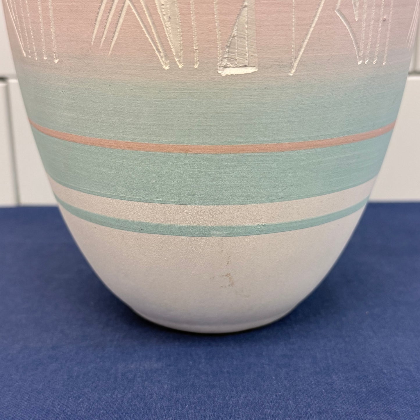 Mesa Verde Pottery Signed Silas Etched Ceramic Vase Colorado