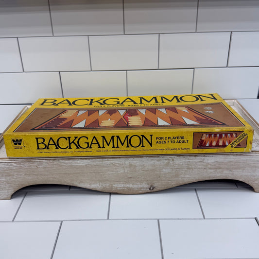 Whitman Backgammon Game, Complete, 1981