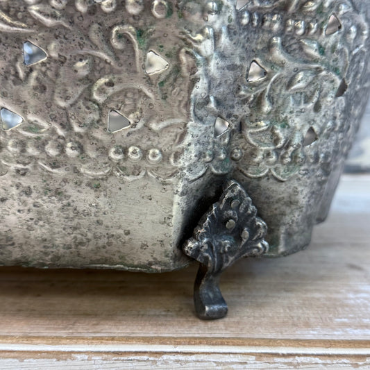 Bombay Hammered Metal Planter