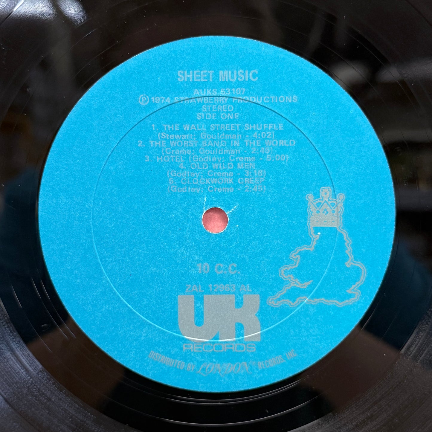 10cc Sheet Music LP 1974 Vinyl Record