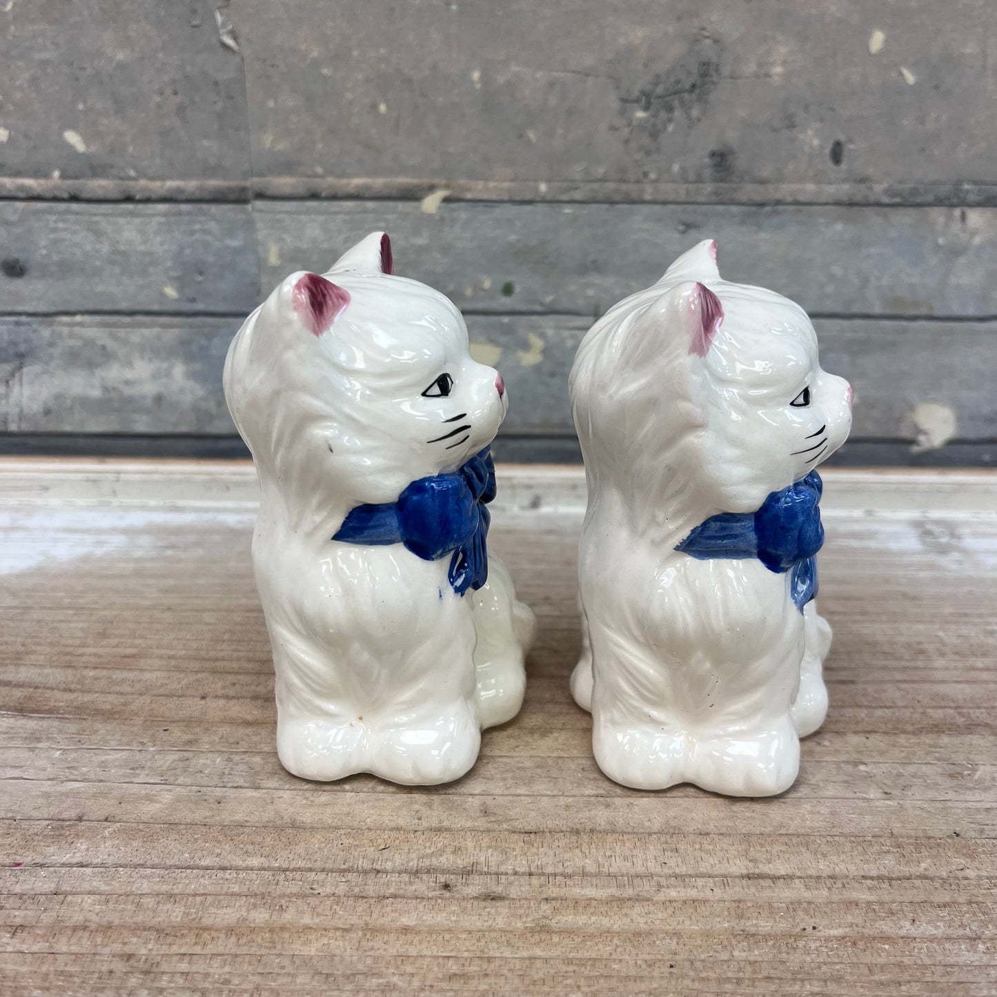 Vintage Ceramic Fancy Cat Salt & Pepper Shakers