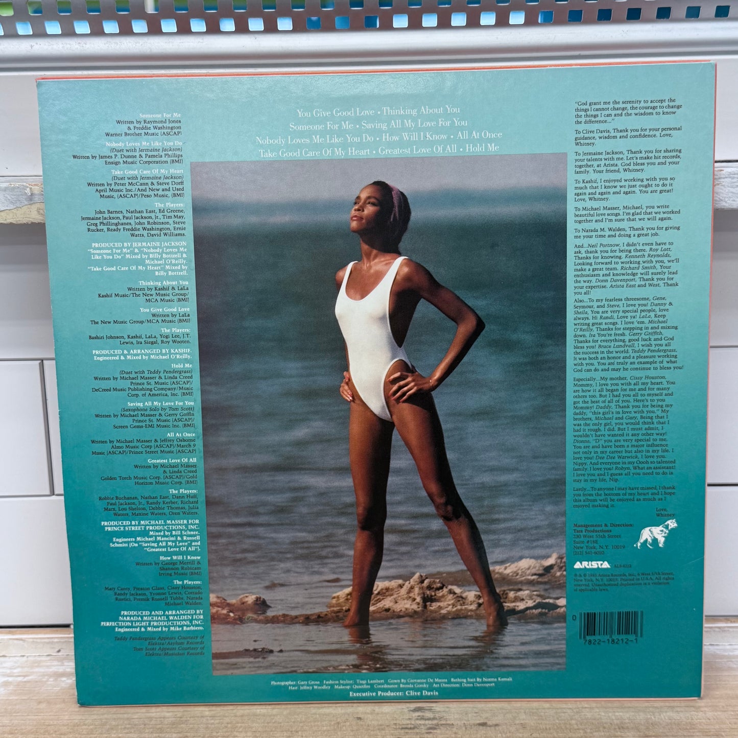 Whitney Houston Self Titled Vinyl Record LP 1985