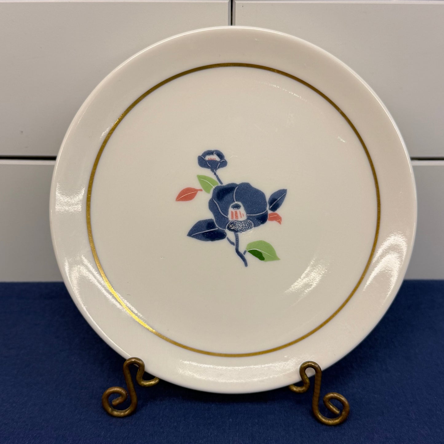 MCM Japanese Porcelain Floral Plates Set of 5