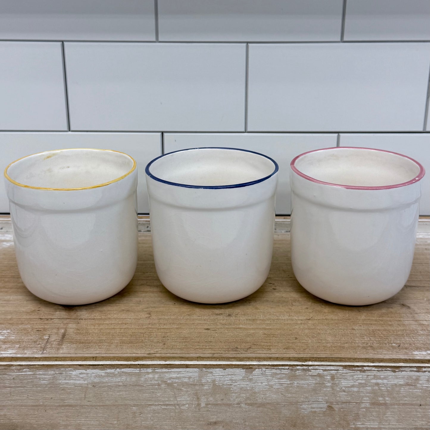 Hand Painted Floral Planter Pots & Tray Set Ceramic Garden Decor