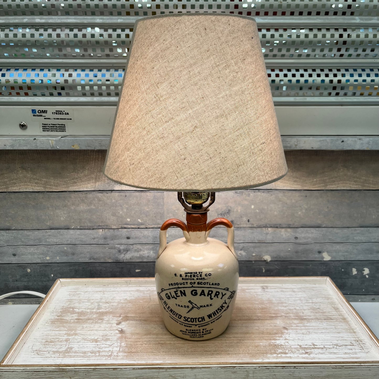 Glen Garry Scotch Jug Lamp
