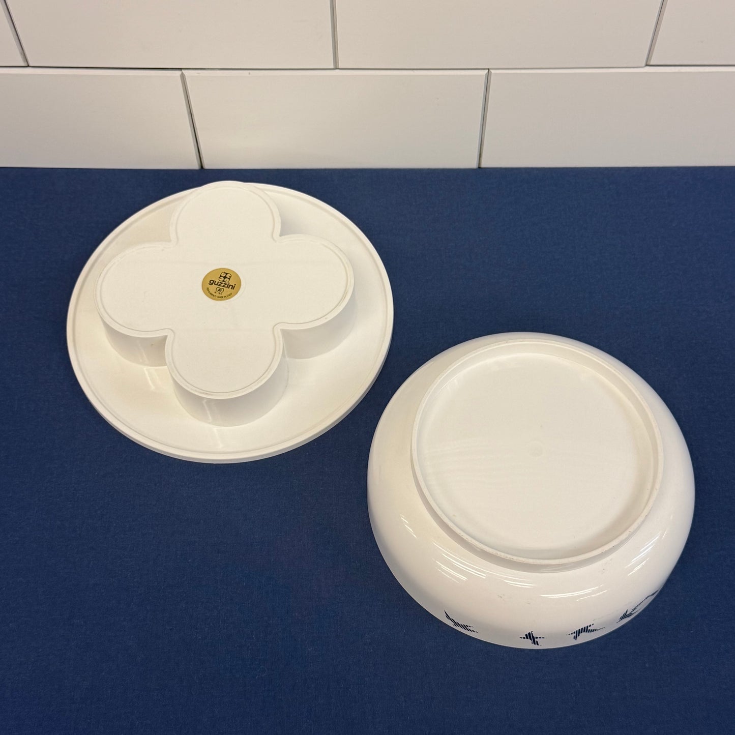 Guzzini Pomona Condiment Set By Ambrogio Pozzi Rare 1970s