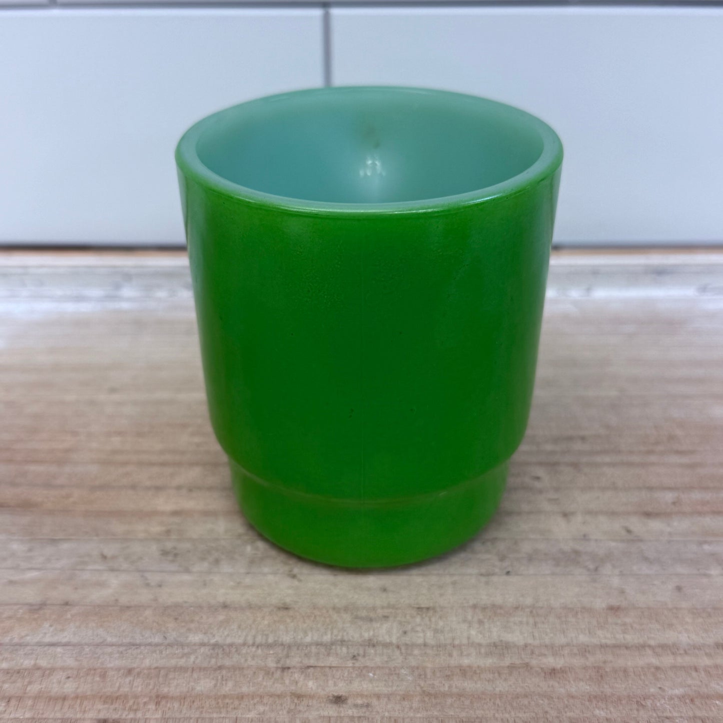 Fire King Mugs, Stackable Glass Set of 4