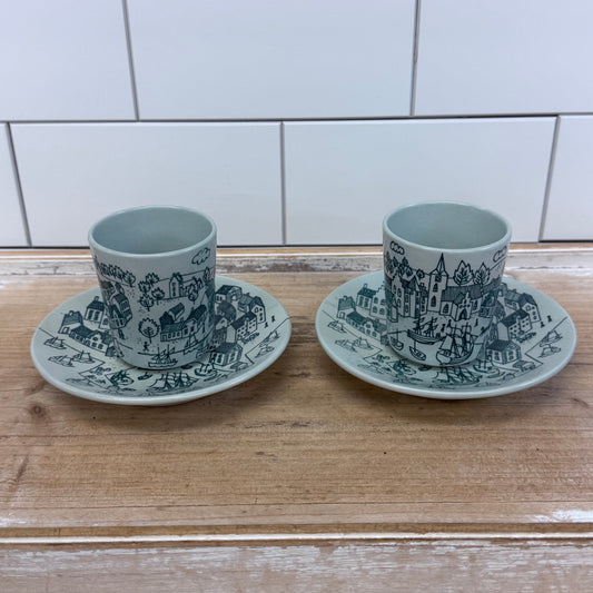 Nymolle Hoyrup Demitasse Cup & Saucer Set 1970s