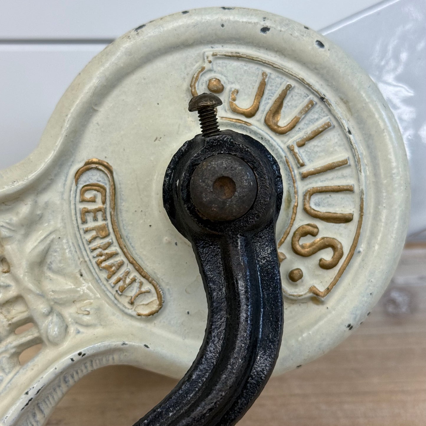 Julius No. 7 German Cast Iron Food Mill Enamel Grinder