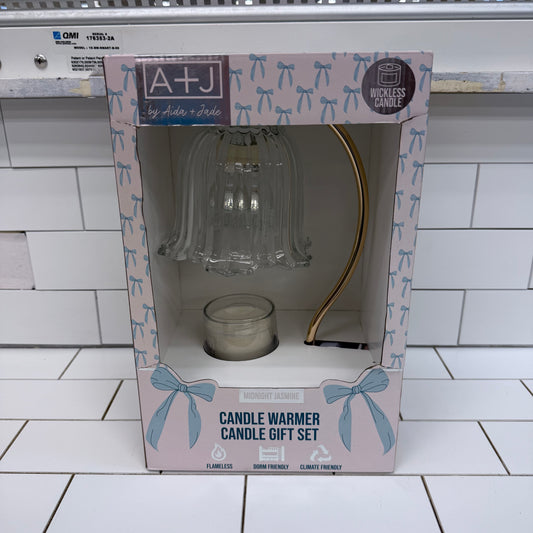 Aida Jade Candle Warmer Gift Set Midnight Jasmine