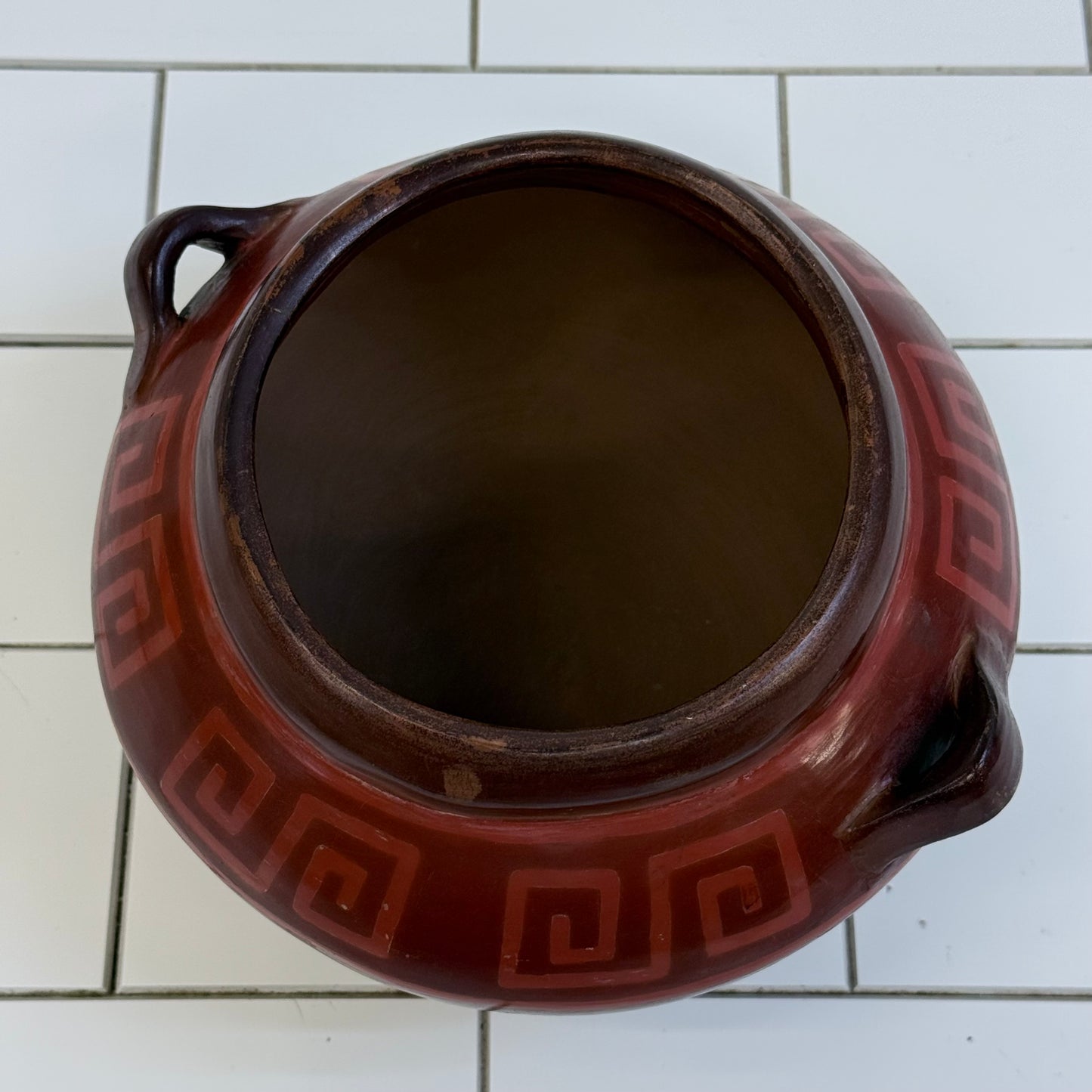 Peruvian Handcrafted Ceramic Bowl Signed Juana Sosa
