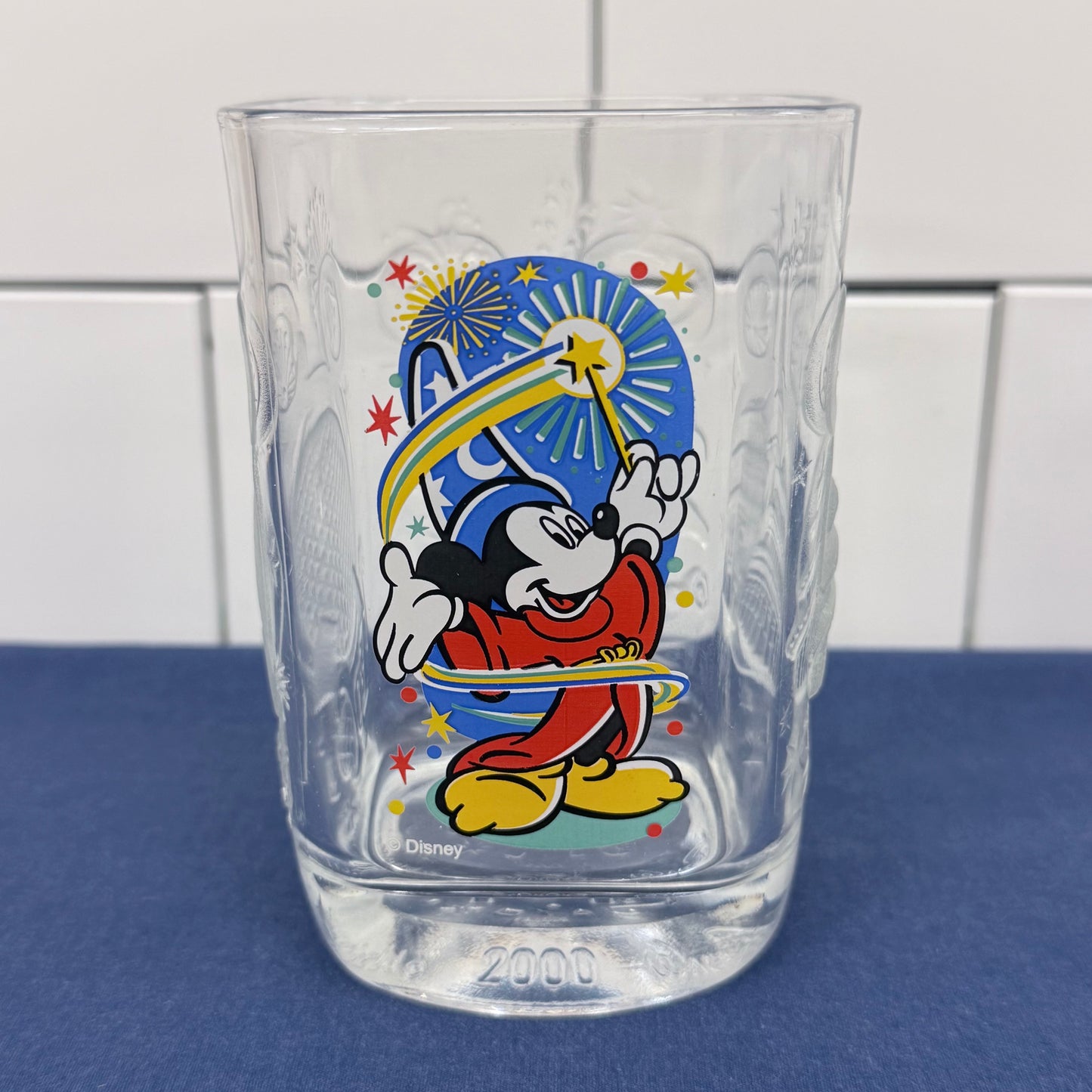 McDonald's Disney World Celebration 2000 Glasses Set of 5 Vintage