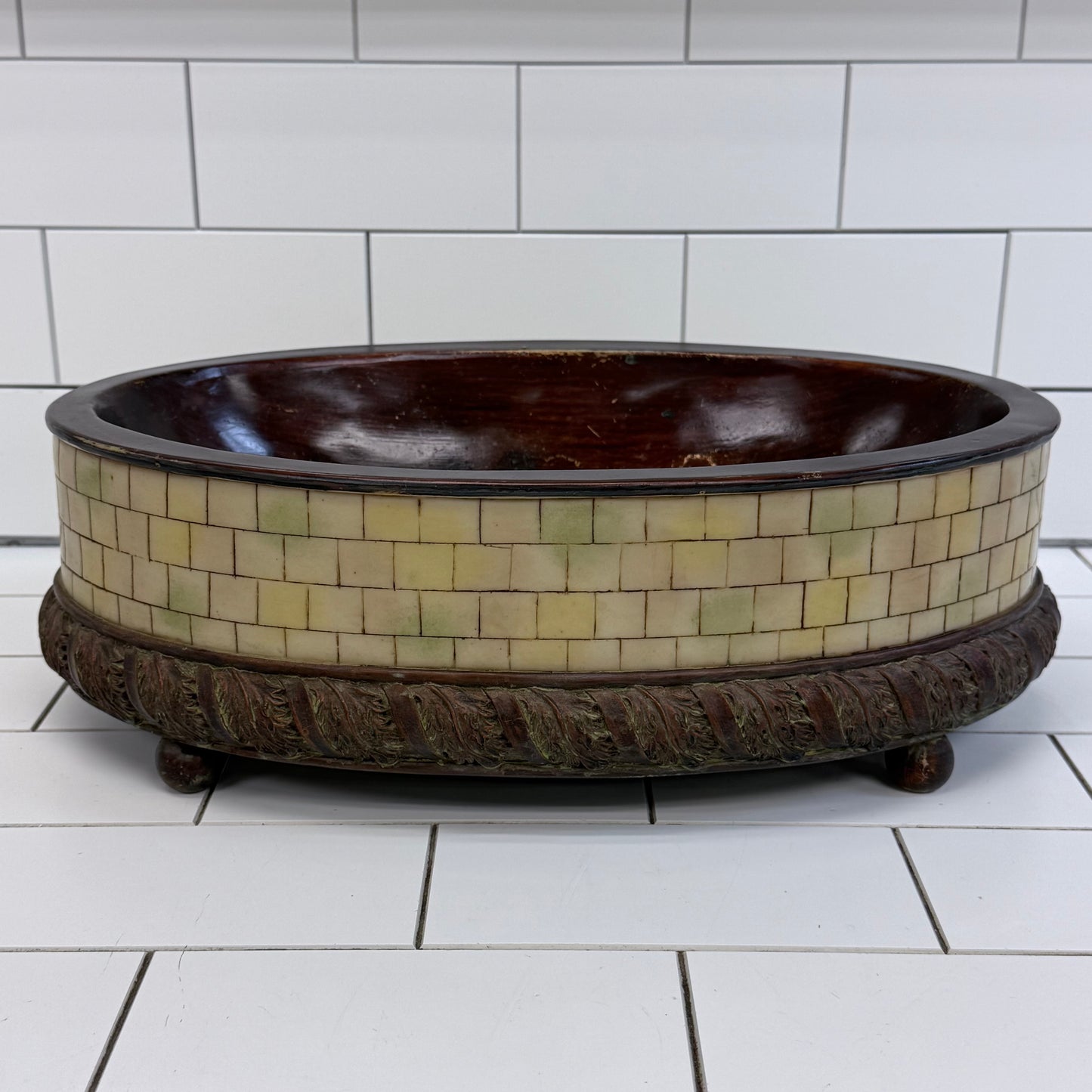 Mastercraft Hollywood Regency Centerpiece Bowl
