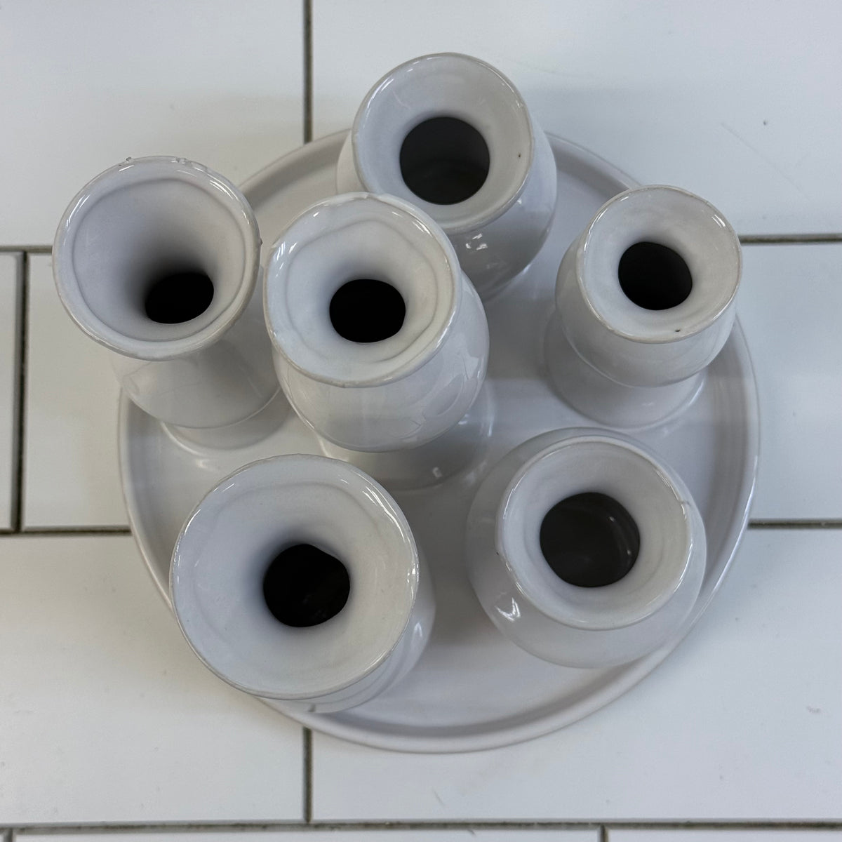Bud Vase Cluster Ceramic Centerpiece