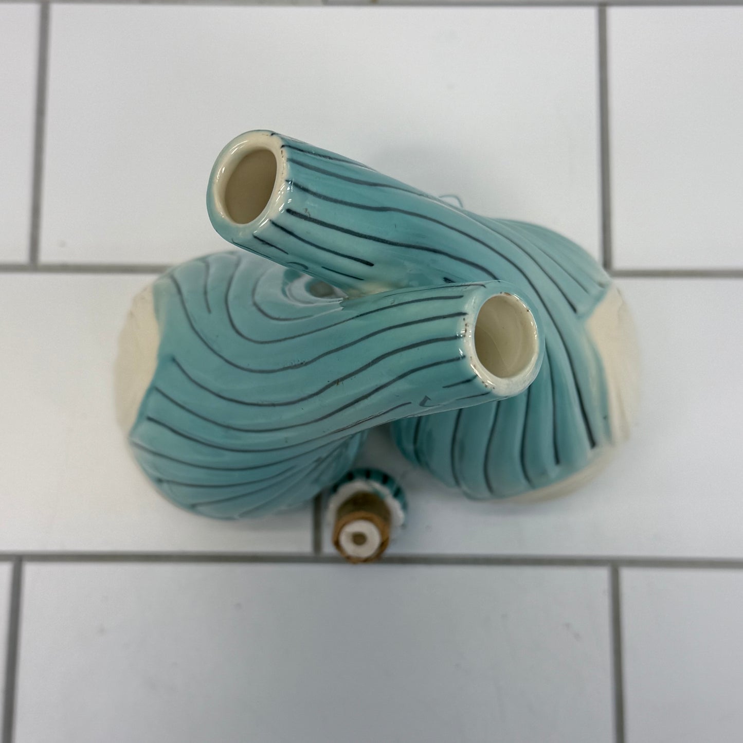 Oil & Vinegar Cruet, Mid-Century Ceramic