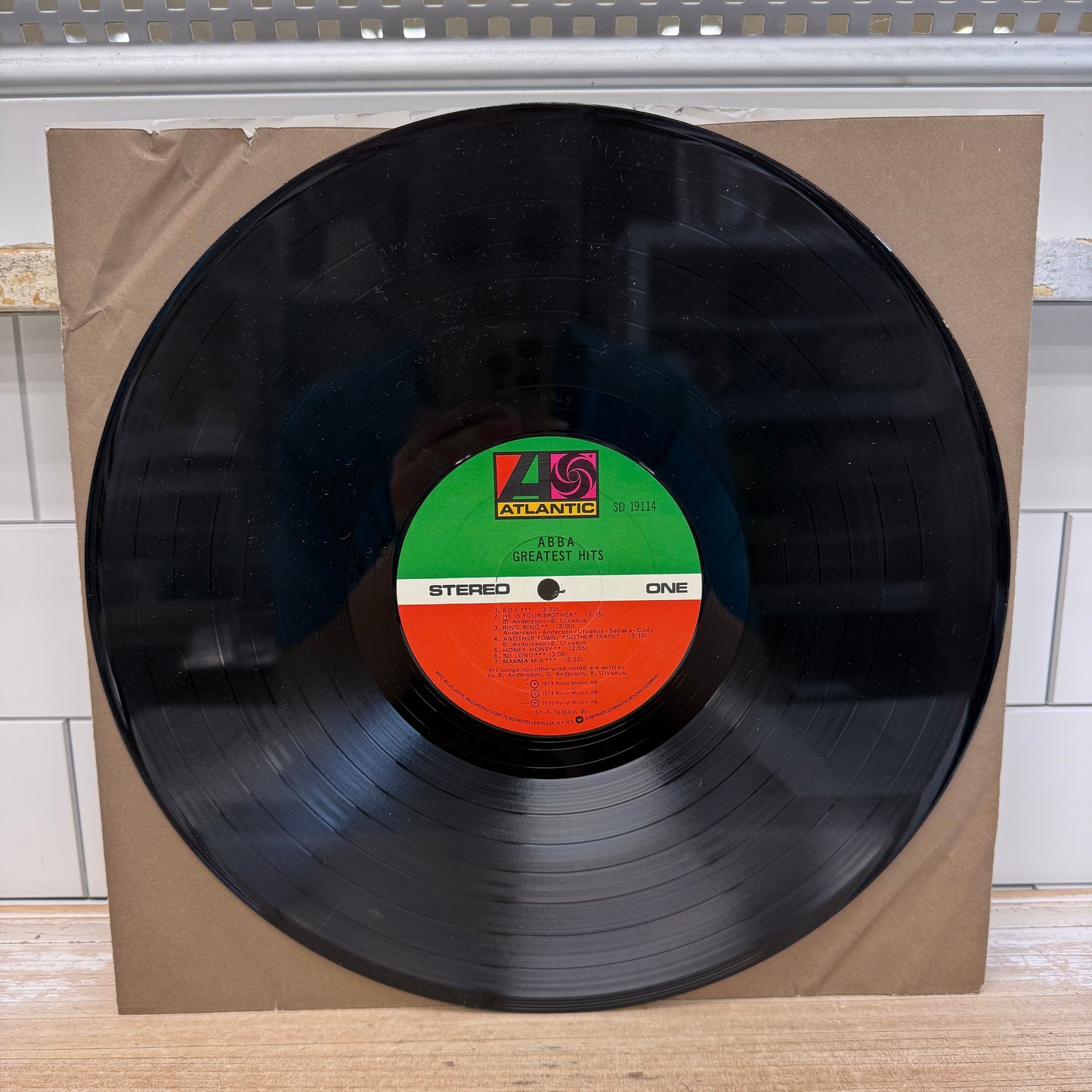 ABBA Greatest Hits Vinyl Record 1976 LP