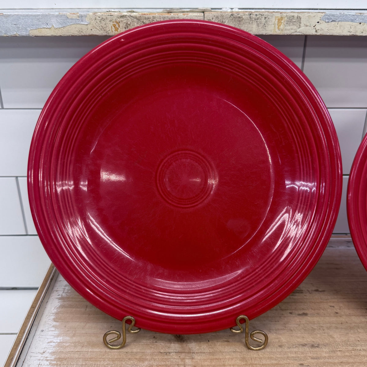 Fiesta Scarlet Peacock White Dinner Set Lot of 9