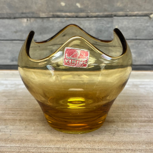 Viking Amber Glass Bowl