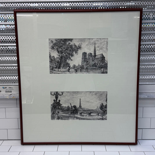 Art Deco After Aimé Edmond Dallemagne Etching, Signed
