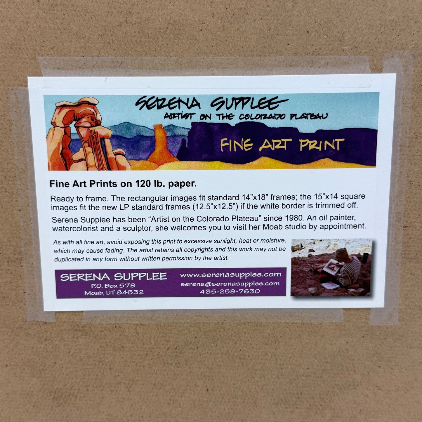 Serena Supplee Rapids Ahead Giclée, Signed 2013