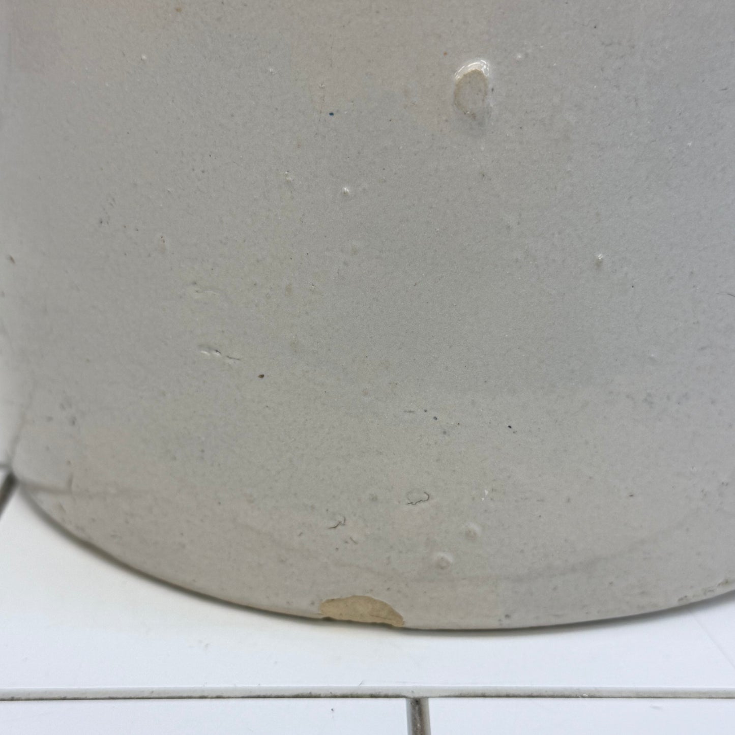 Vintage Two-Tone Glazed Stoneware Crock 1940s-1950s