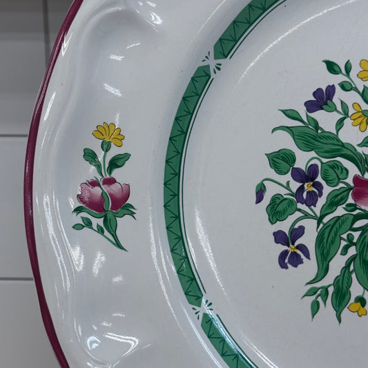 International China Rosalynn Carlton Varney Floral Platter 1980s
