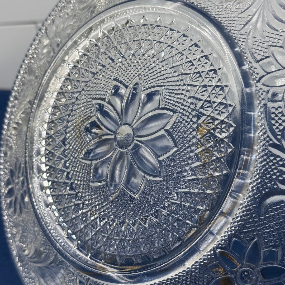 Indiana Glass Sandwich Clear Vintage Luncheon Plates