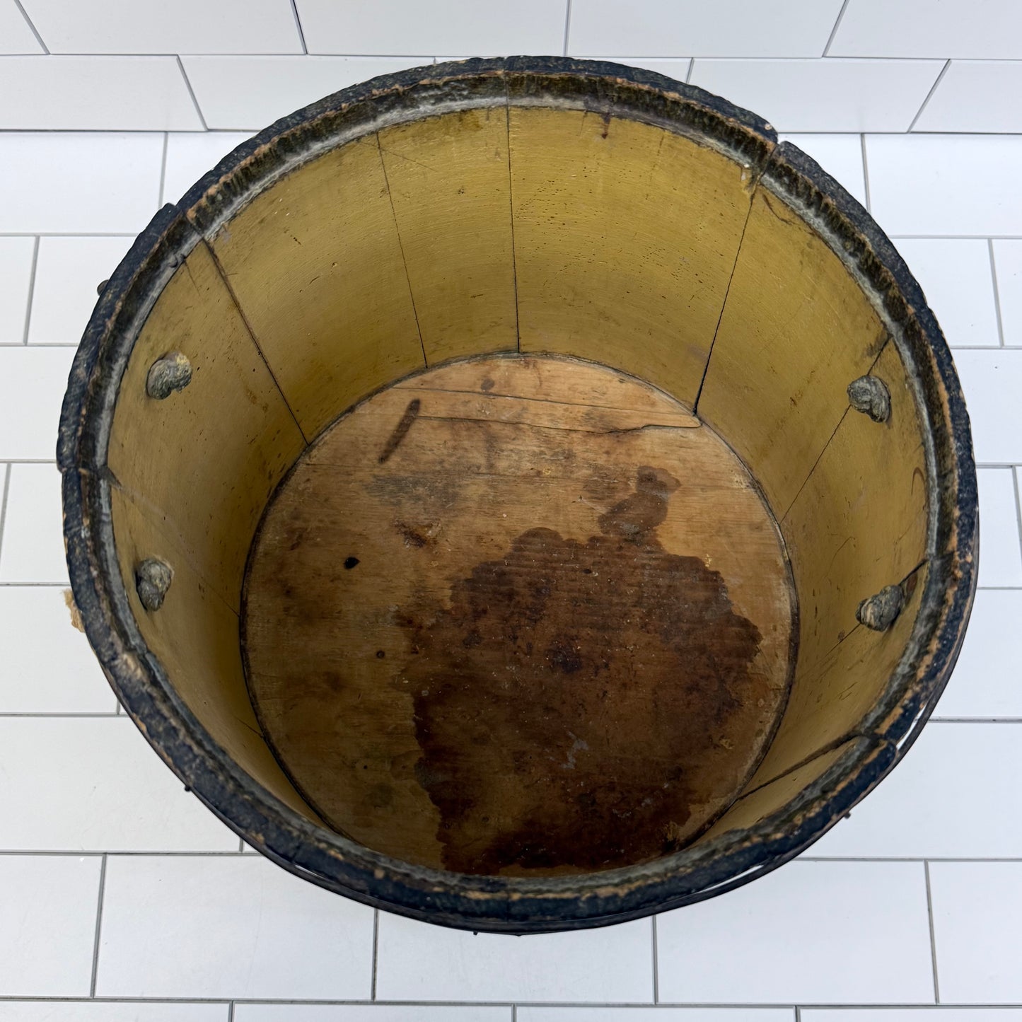 Decorative Bucket, Hand Painted Floral