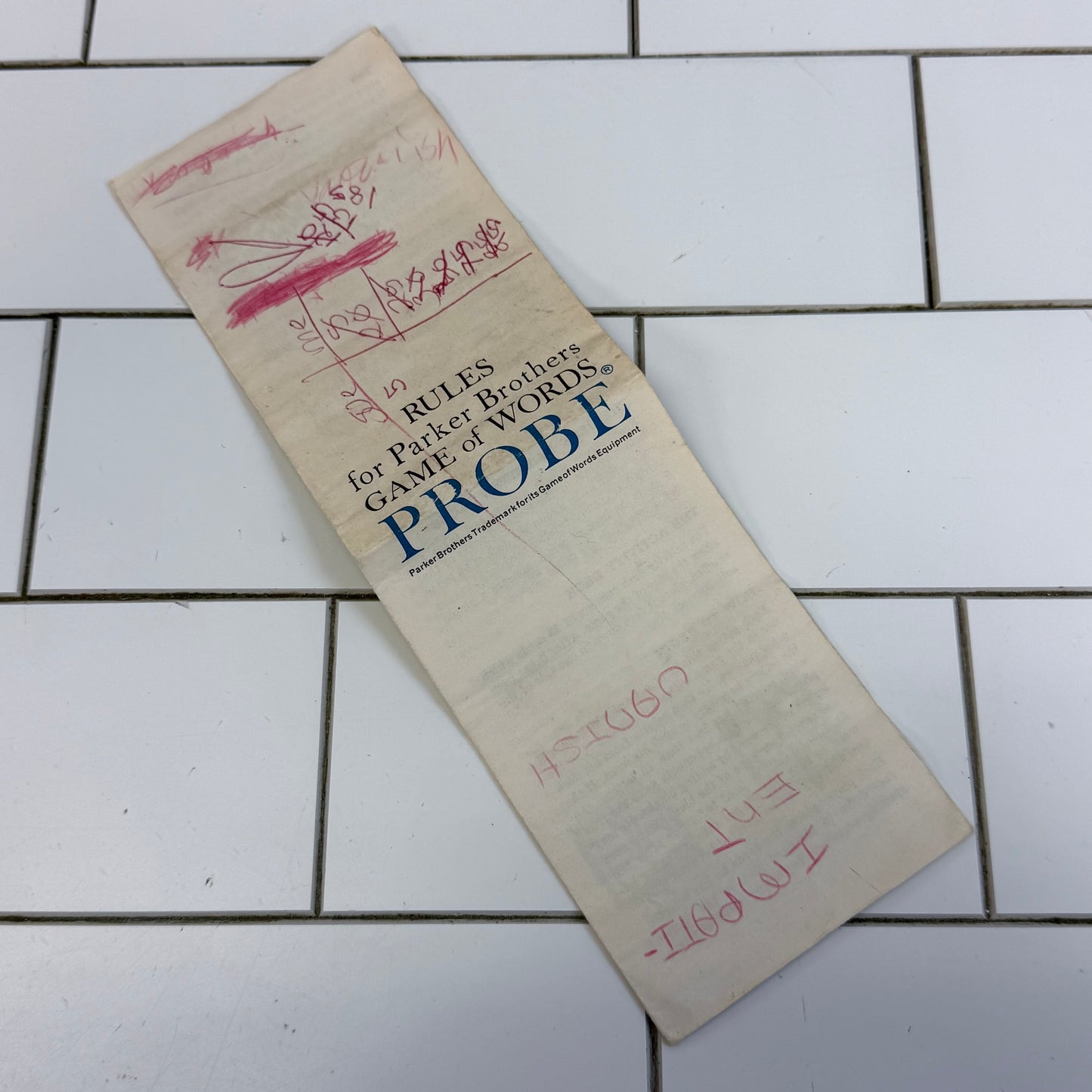 Parker Brothers Probe Card Game Complete in Box 1964 Manual