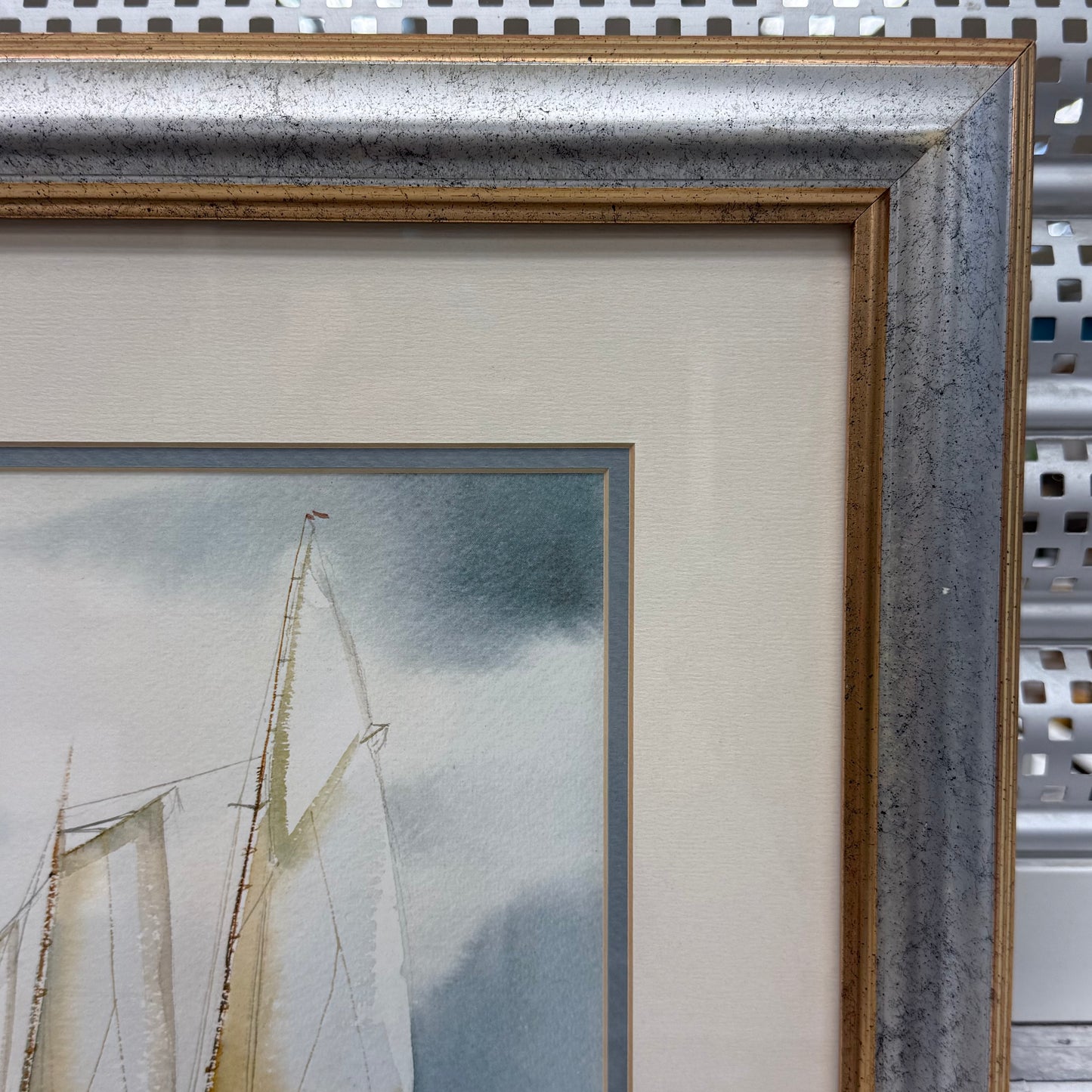 Stephen Bleinberger Full Sail Framed Nautical Art Print
