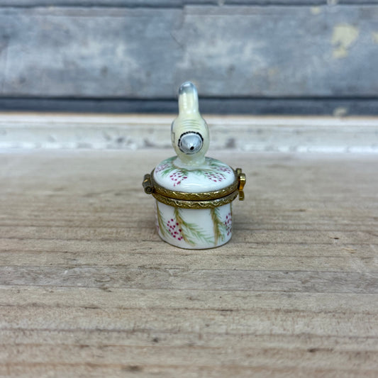 Royal Danube Hand Painted Bird Porcelain Trinket Box, #1886