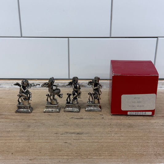 Angel Musician Place Card Holders Set of 4 Boxed Cherubs
