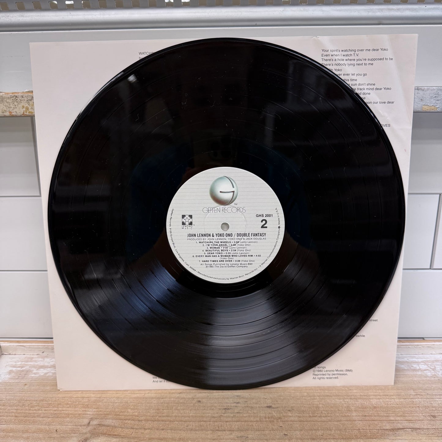 John Lennon Yoko Ono Double Fantasy Vinyl LP 1980