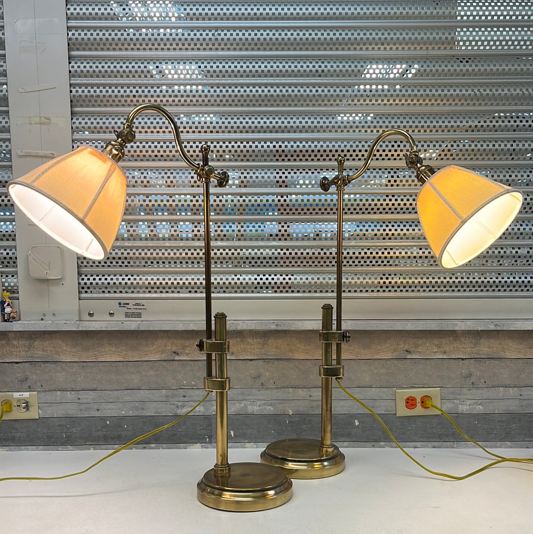 Vintage Quoizel Brass Desk Lamp