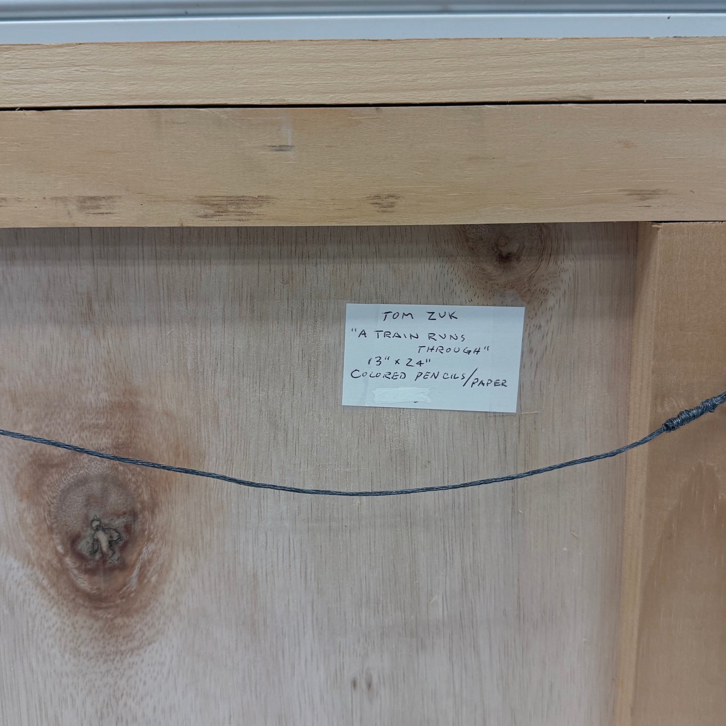 Tom Zuk A Train Runs Through Original Art , Signed 2007