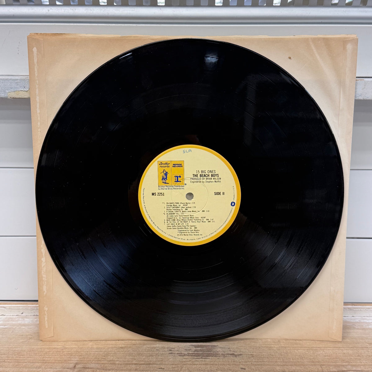 The Beach Boys 15 Big Ones Vinyl Record, 1976 - MS 2251