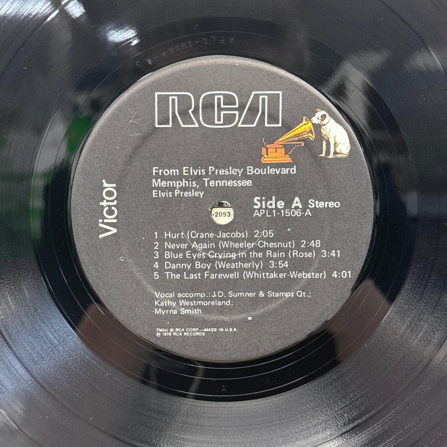 Elvis Presley From Elvis Presley Boulevard Vinyl Record 1976