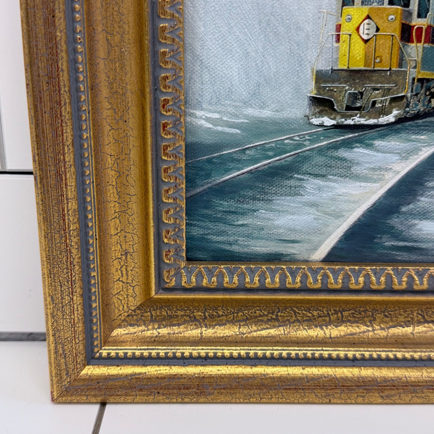 Robert L Hunt Conrail 77 Signed Giclee Train Art #8/200 2000