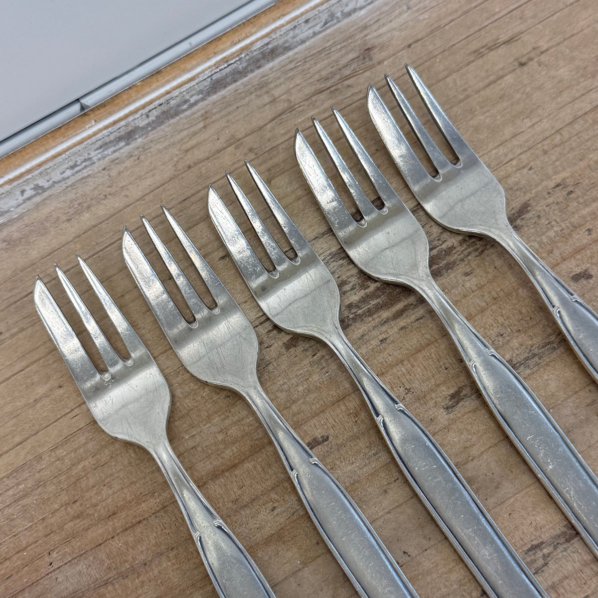 Vintage Wilhelm Seibel Silver plate Pastry Forks Set of 5