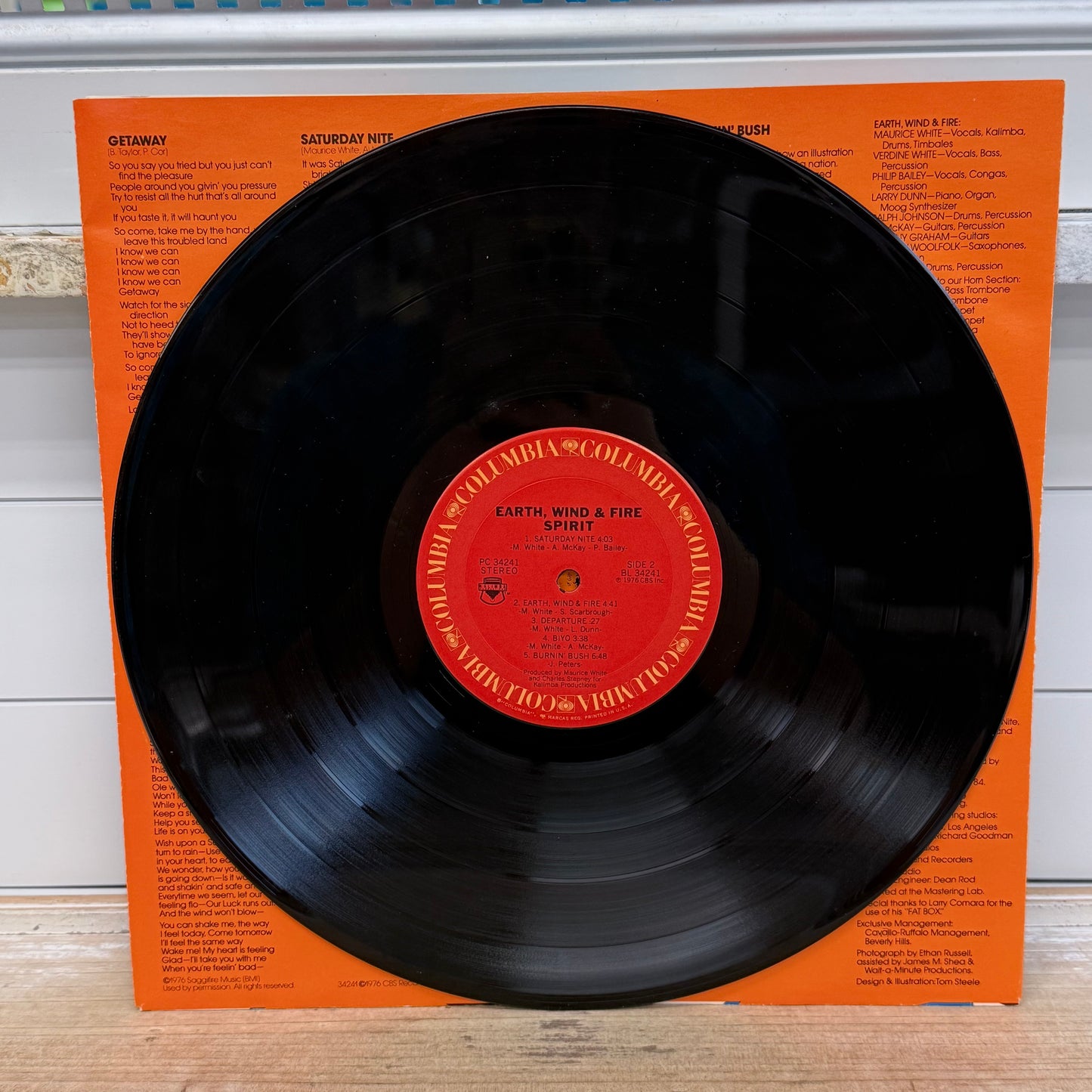 Earth Wind & Fire Spirit Vinyl Record LP 1976 #PC 34241